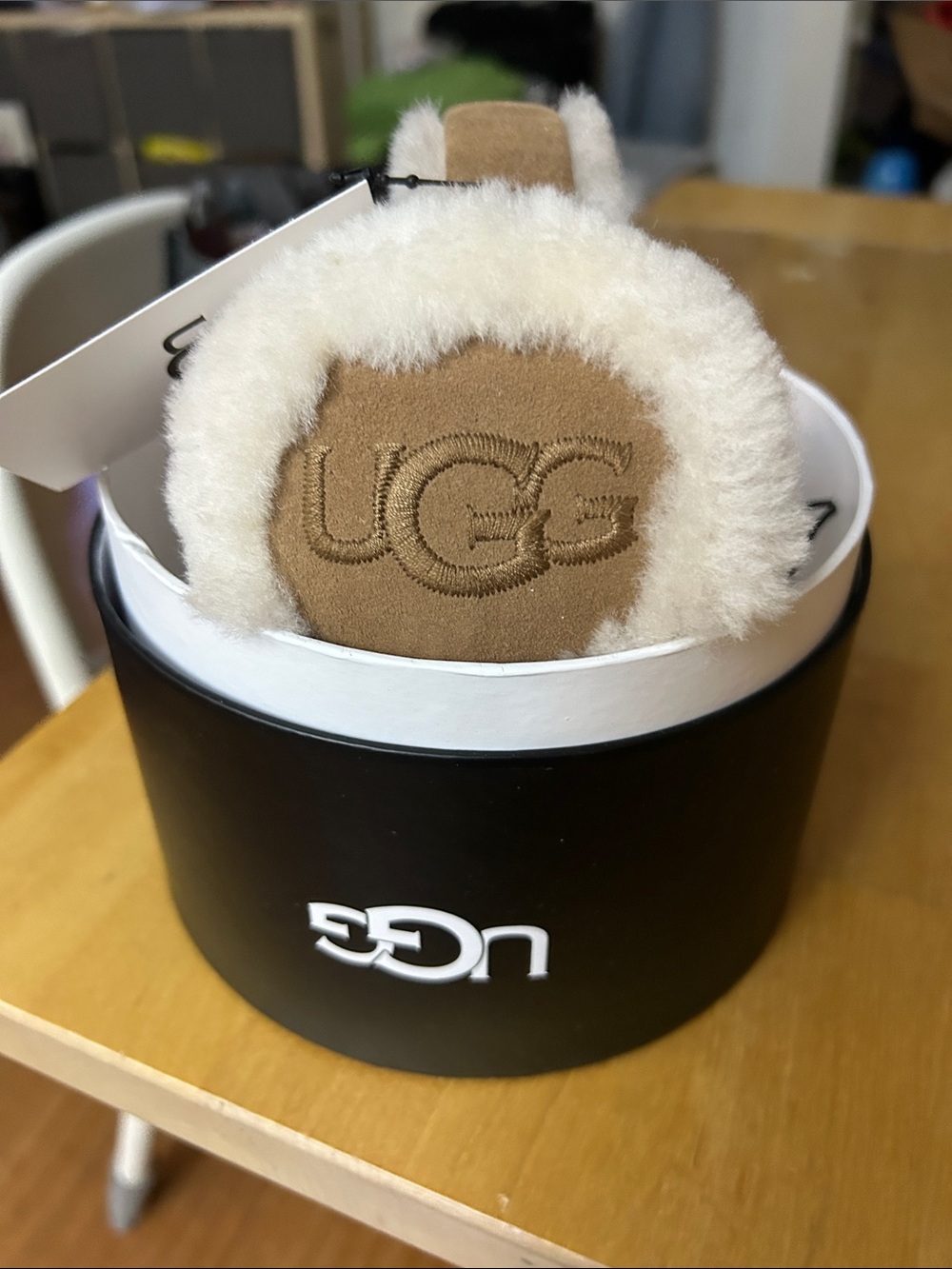 UGG Tan Shearling Earmuffs